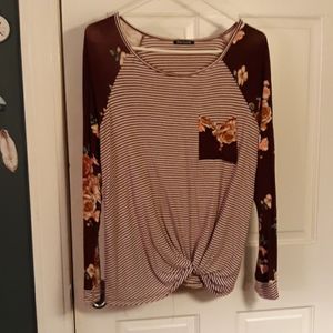 Womens floral blouse